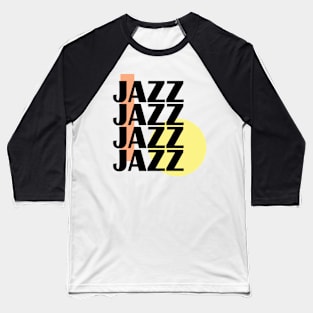 jazz color logo Baseball T-Shirt